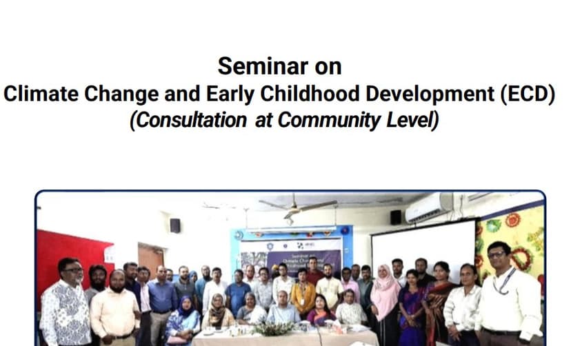 Report on the Seminar on Climate Change and Early Childhood Development (ECD)